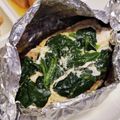 ちょちょこ✫'s cooksnap of when they made 鶏むね肉とほうれん草のホイル焼き☆.