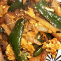 クックA161DB☆'s cooksnap of when they made だしの素で簡単！ピーマンとしめじの卵炒め.
