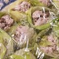 ★★まこ★★'s cooksnap of when they made レンジで作るきのこシュウマイ レタス包み.