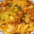 夢福らむ's cooksnap of when they made サルベージ◎納豆キムチ焼きうどん.