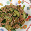 サコた's cooksnap of when they made ご飯が進む！きゅうりのひき肉炒め☆.