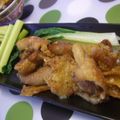 saki1010's cooksnap of when they made 鶏皮で北京ダック.