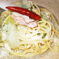 すぎひのき's cooksnap of when they made めんつゆdeﾚﾀｽと豚肉の和風パスタ.
