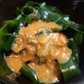 えちごのソウジロ's cooksnap of when they made 生わかめとカニカマの辛子酢味噌和え♪.
