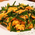 ⁂こまち⁂'s cooksnap of when they made 花ニラと卵のふあふあ炒め.