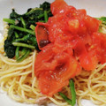 ♪YOKO's cooksnap of when they made 焼きトマトとほうれん草とツナの和風パスタ.