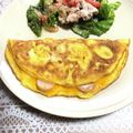 chi−ちゃん's cooksnap of when they made 時短、簡単、ウィンナーとチーズのオムレツ.