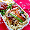YUH♡ママ's cooksnap of when they made 簡単！ほうれん草と魚肉ソーセージ焼きそば.