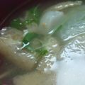 あゆたっくん's cooksnap of when they made ＊水菜と油揚げの味噌汁＊.