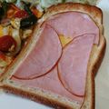 G_Yossan's cooksnap of when they made シンプルにハムだけ♫ハムトースト.