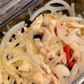 1035's cooksnap of when they made ❦鶏ささみとわかめのナンプラー和え❦.