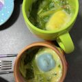 クック9P6O5D☆'s cooksnap of when they made 三つ葉だけで♡レンジde簡単茶碗蒸し.