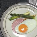 おはなすき's cooksnap of when they made 簡単#ハムエッグに焼きアスパラ.