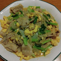 55才のおじさん's cooksnap of when they made 小松菜と玉子と豚バラ肉の炒め物.