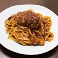 居酒屋まるみ's cooksnap of when they made ハンバーグカレースパゲッティ♪.