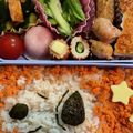 tomotoe's cooksnap of when they made 簡単キャラ弁★スヌーピー.