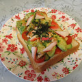 龍青空ママ's cooksnap of when they made アボカドとカニカマの和風トースト.