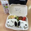 クックRT0J4Z☆'s cooksnap of when they made 簡単キャラ弁★スヌーピー.