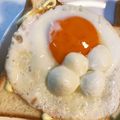 yu🐓's cooksnap of when they made 簡単！美味しいエッグトースト！.