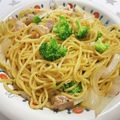 ななぽまる's cooksnap of when they made ブロッコリーのペペロンチーノ風焼きそば.