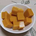 nyangomama's cooksnap of when they made 《ダイエット》砂糖不使用　マンゴー寒天　.