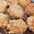 クック66V71Q☆'s cooksnap of when they made 鶏胸肉と新玉ねぎのジューシーつくね照焼き.