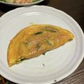 クロ８５'s cooksnap of when they made ニラ玉チーズオムレツ.