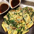 ちゃまたまご's cooksnap of when they made 粉と焼き方でパリッパリ！究極のニラチヂミ.