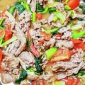 クックALQHB1☆'s cooksnap of when they made トマト入り★牛肉と小松菜のオイスター炒め.
