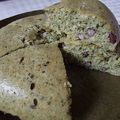 kimrider's cooksnap of when they made おからケーキ『抹茶あずき』.