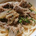 ロミみ's cooksnap of when they made 甘めの関西風肉うどん.