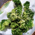 ひっこ's cooksnap of when they made めちゃ美味しい☆ パセリの天ぷら.