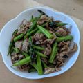 ラリー＆サラ's cooksnap of when they made 豚こまとアスパラのオイスターソース炒め.