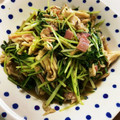 ムギたろう's cooksnap of when they made 水菜と舞茸のピリ辛炒め.
