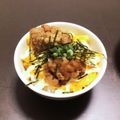 居酒屋まるみ's cooksnap of when they made 親子マヨ丼★～からあげリメイク～.