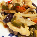fumifumichan's cooksnap of when they made 鶏と茄子のマヨぽん炒め♪.