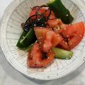 春巻きママ's cooksnap of when they made きゅうりとトマトの塩昆布サラダ♡.