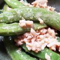 とも2323's cooksnap of when they made スナップエンドウの甘辛肉味噌炒め.