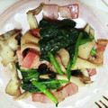 クック6DDPP8☆'s cooksnap of when they made 簡単！ほうれん草ベーコン炒め(舞茸風味).