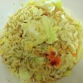 ぐーたら子☆'s cooksnap of when they made 電子レンジと水で簡単インスタントラーメン.