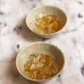 ナピト's cooksnap of when they made 蕎麦湯寒天の梅シロップかけ.