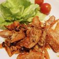 クック2VV4DU☆'s cooksnap of when they made 豚ロース肉しめじ玉ねぎのケチャソース炒め.
