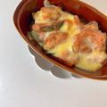 hinamama❁'s cooksnap of when they made なすとかぼちゃのピリ辛チーズ焼き☆.