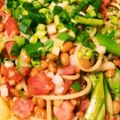 純子50Plus's cooksnap of when they made 納豆とカリカリベーコンのスパゲティパスタ.