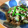 ちーまぐ's cooksnap of when they made 朝採り秋ナスと鶏そぼろのコンソメ炒め.