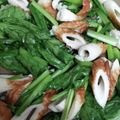 クックZTZ10H☆'s cooksnap of when they made 小松菜と竹輪のにんにく炒め.