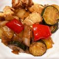 クックZFKRE9☆'s cooksnap of when they made 鶏もも肉とズッキーニのさっぱり炒め.