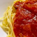 kkyunn☆'s cooksnap of when they made 簡単　トマトとベーコンのパスタ.