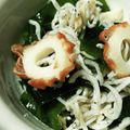 まぶたん's cooksnap of when they made わかめ･ちくわ･シラスの和え物♪.