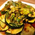 merrysunny's cooksnap of when they made 焼きズッキーニの油淋鶏(ユーリンチー)風.
